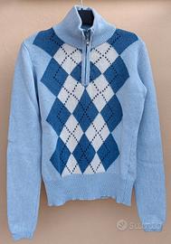 Maglia azzurra a rombi NERVESA Taglia S