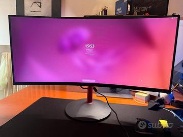 Monitor 34” Acer XZ342CU QHD 180Hz curvo