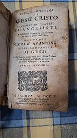 Vita e dottrina di Gesù CRISTO  LIBRO ANTICO 