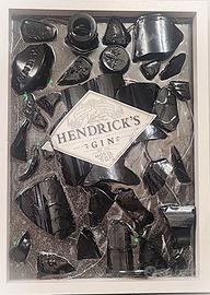 QUADRO VINTAGE CON BOTTIGLIA GIN