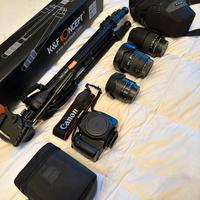 Canon EOS 550D Reflex + Obbiettivi e accessori