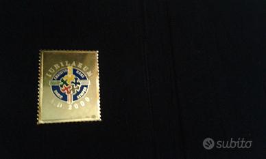 Francobollo in argento giubileo anno 2000