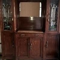 Vetrina antica intarsiata