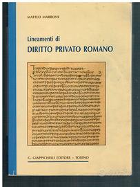 Lineamenti di Diritto Privato Romano di Marrone