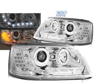 FARI PER VOLKSWAGEN VW T5 03-09 DAYLIGHT CROMATI C