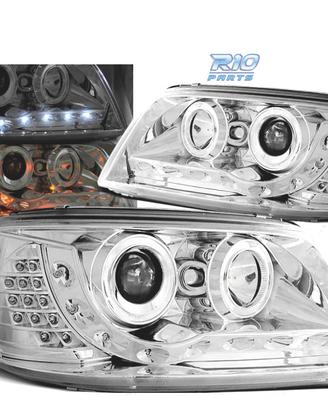 FARI PER VOLKSWAGEN VW T5 03-09 DAYLIGHT CROMATI C