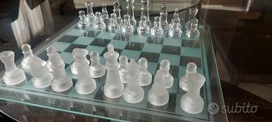 scacchiera in vetro 30x30