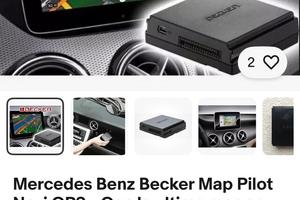 Mercedes Becker map pilot Navigatore GPS