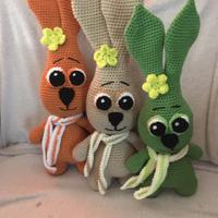 Pupazzo coniglio all'uncinetto