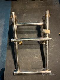 Scaletta inox 2 gradini reclinabile