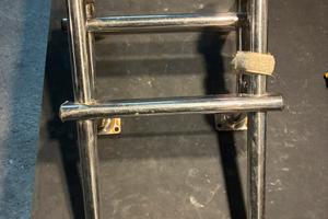 Scaletta inox 2 gradini reclinabile