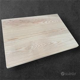 Piano Lavabo Sospeso In Frassino Massello 42 Mm.