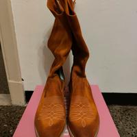 Stivali texani beige 39