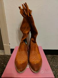 Stivali texani beige 39