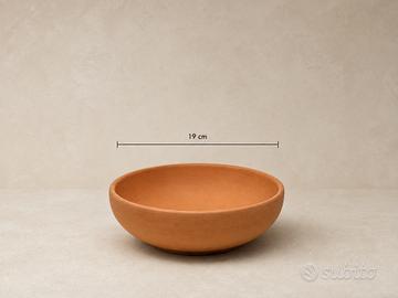Ciotola in terracotta naturale biscotto