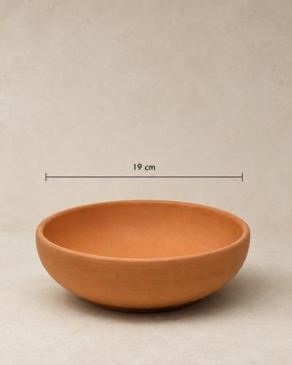 Ciotola in terracotta naturale biscotto