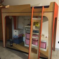 Letto a castello/soppalco Totem