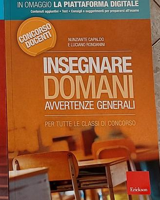Erickson Insegnare domani Avvertenze generali