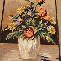 QUADRO GOBELIN FIORI IN VASO 