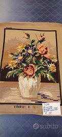 QUADRO GOBELIN FIORI IN VASO 