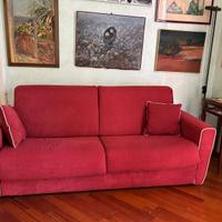 Divano letto bordeaux
