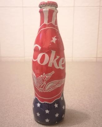Coca-Cola USA America bandiera bottiglietta Coke