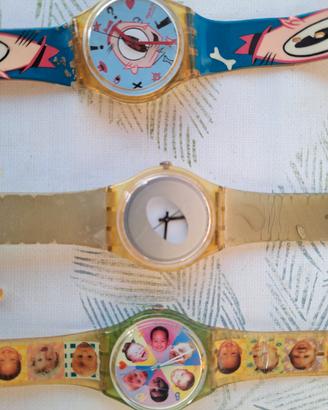 tris di orologi swatch '80 '90