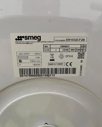 SMEG LBW40CIT LAVATRICE SLIM
