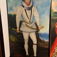 Coppia quadri dipinti enormi