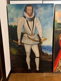 Coppia quadri dipinti enormi