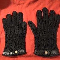 Guanti donna vintage - crochet neri