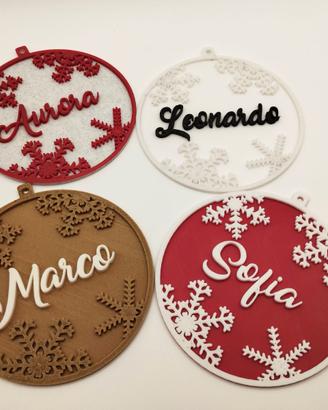 Pallina di Natale decorativa personalizzata