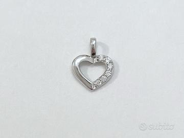 Pendente ciondolo argento 925 e zirconia cubica