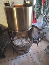 stufa acciaio satinato 