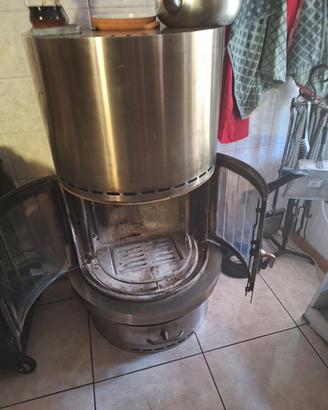 stufa acciaio satinato 
