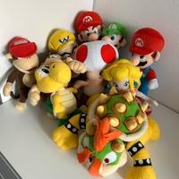 Lotto 10 peluche Super Mario Nintendo originali
