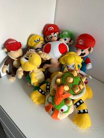 Lotto 10 peluche Super Mario Nintendo originali