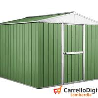 Box porta attrezzi lamiera 276x260 verde chiaro