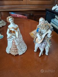 porcellane Capodimonte damine