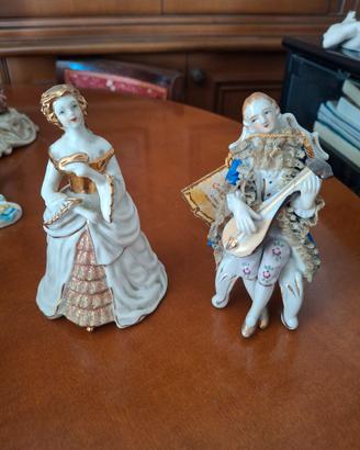 porcellane Capodimonte damine