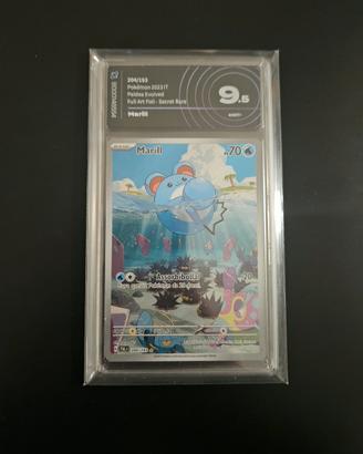 Pokemon-Marill 204/193-Aigrading 9.5