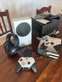 Xbox series s 512gb,elite pad series2,cuffie Gprox