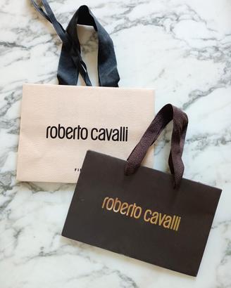 Coppia buste di carta / shopper Roberto Cavalli