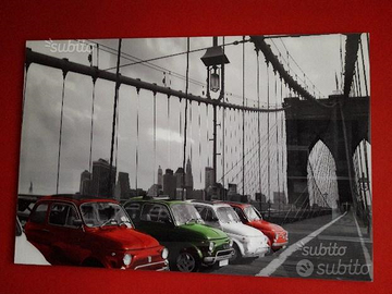 Quadro Moderno Lucido in Plexiglass FIAT 500