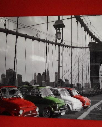 Quadro Moderno Lucido in Plexiglass FIAT 500