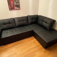 Divanoletto angolare in pelle