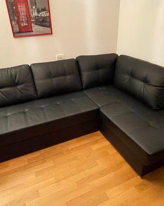 Divanoletto angolare in pelle