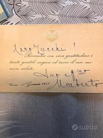 Firma di Re Umberto