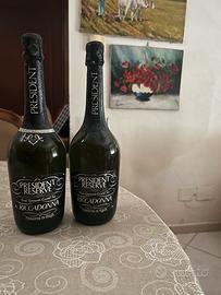 Bottiglie vino President reserve da collezione