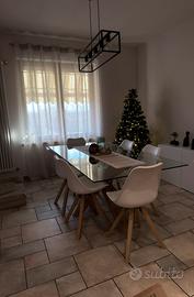 Set sedie e sgabelli moderni bianchi stile nordico
